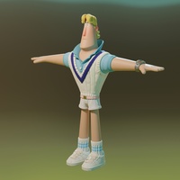 Rex hair grooming - whole character front