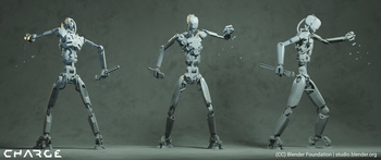 Damaged Security Bot Turnaround (White)