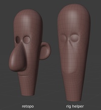 Jay rig helper face mesh - retopo