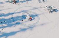 Snowman building trails
