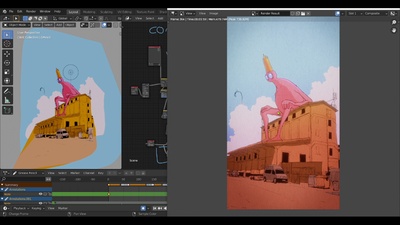 (Anim) The king and the bird by Lukasz Rusinek.blend