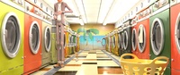 Victor up front (in the laundromat)