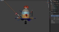 Rocket Exterior with Arms