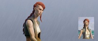 Mikassa shot test - red hair concept