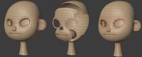 Ellie head progression - retopo
