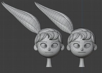 Ellie hair - retopo