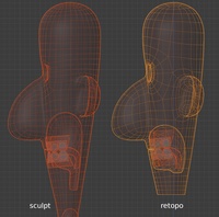 Jay inner mouth - retopo