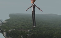 Victor on the cliff
