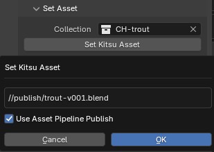 Publish Asset Pipeline with Set Kitsu Asset